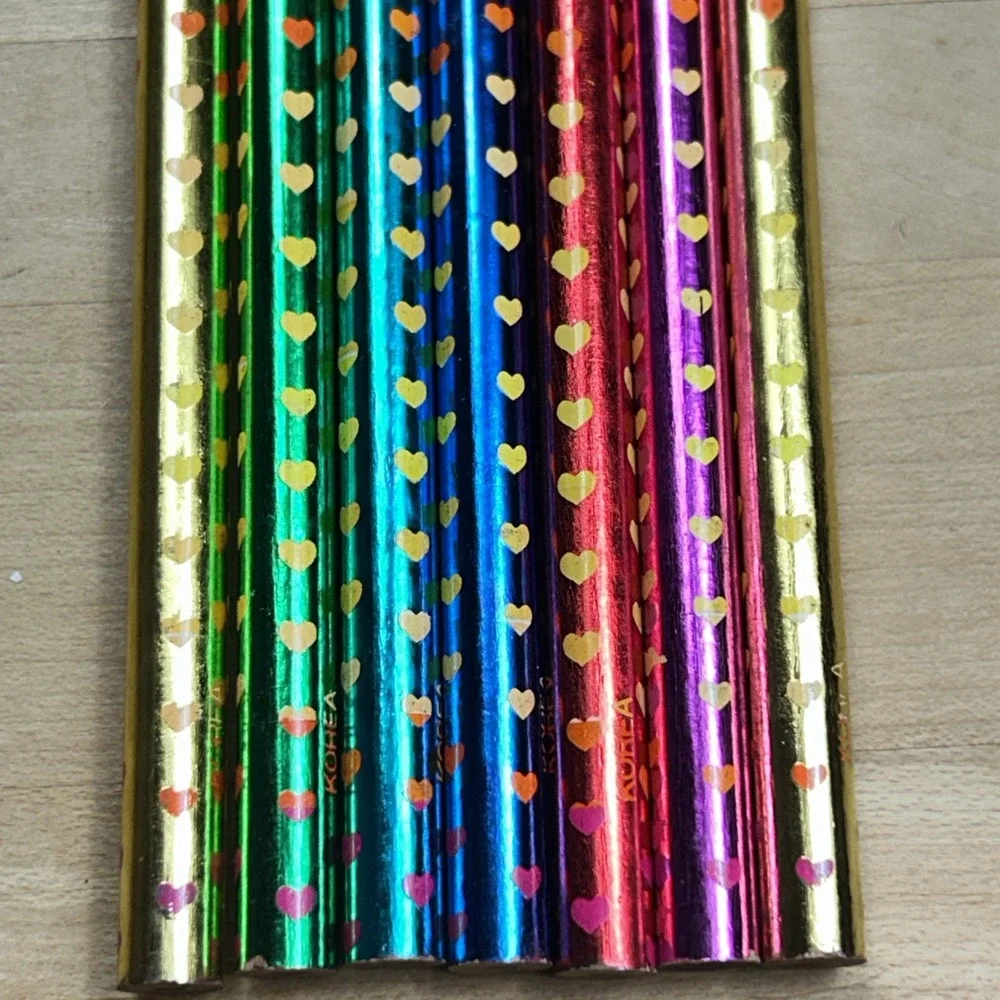 Vintage Pentech Pencil Lot Of 7 With‎ Pentech Container 3 Unsharpened
